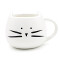 Mug Chat blanc céramique porcelaine - miniature