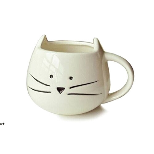 Mug Chat blanc céramique porcelaine variant 0 