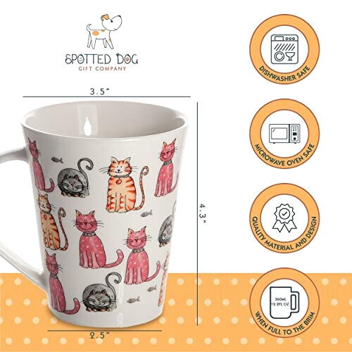 Mug Chat céramique porcelaine 370 ml variant 1 