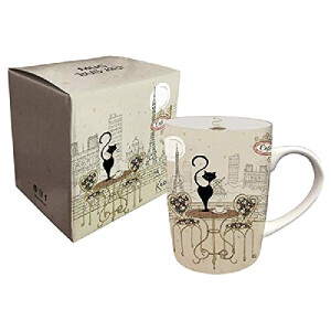 Mug Chat air porcelaine 370 ml