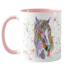 Mug Cheval couleurée céramique 325 ml