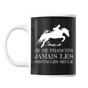 Mug Cheval noir céramique