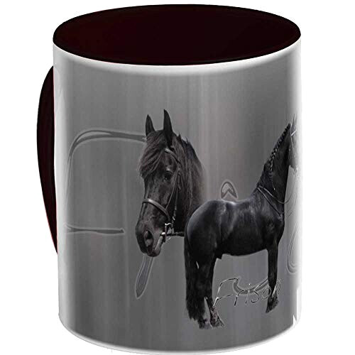 Mug Cheval noir céramique personnalisé