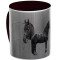 Mug Cheval noir céramique personnalisé - miniature