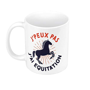 Mug Cheval blanc céramique