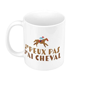 Mug Cheval blanc céramique