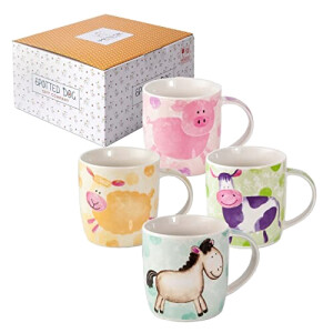 Mug Cheval multicolore céramique porcelaine 365 ml