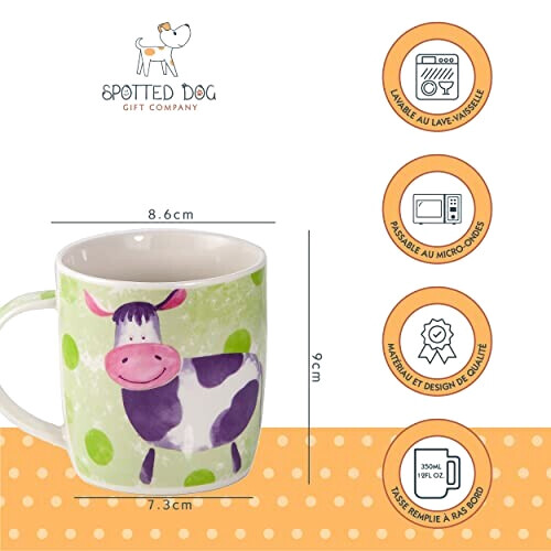 Mug Cheval multicolore céramique porcelaine 365 ml variant 1 
