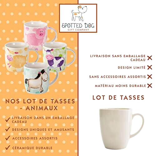 Mug Cheval multicolore céramique porcelaine 365 ml variant 4 