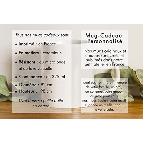 Mug Cheval blanc céramique 325 ml variant 1 
