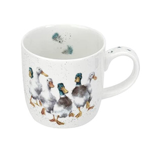 Mug Canard blanc porcelaine coffret cadeau