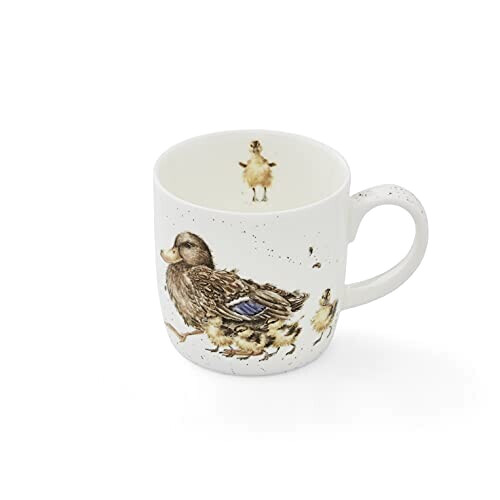 Mug Canard blanc porcelaine coffret cadeau variant 1 