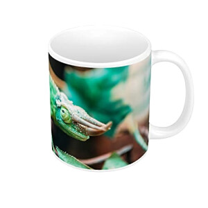 Mug Caméléon blanc