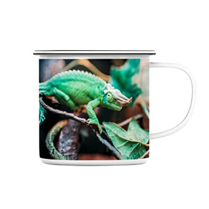 Mug Caméléon blanc