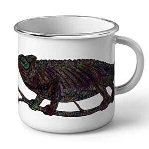 Mug Caméléon blanc