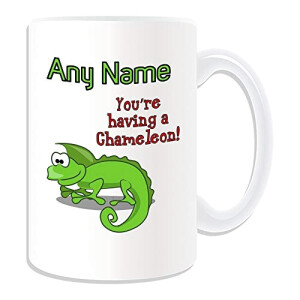 Mug Caméléon blanc personnalisable 425 ml