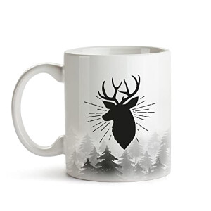 Mug Cerf céramique personnalisé 25 cl