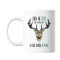 Mug Cerf blanc céramique - miniature