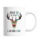 Mug Cerf blanc céramique - miniature variant 1