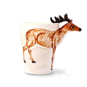 Mug Cerf sika céramique porcelaine 3D 400 ml