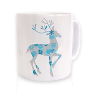 Mug Cerf blanc céramique