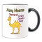 Mug Chameau noir céramique personnalisable - miniature