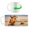 Mug Chameau blanc céramique 300 ml - miniature