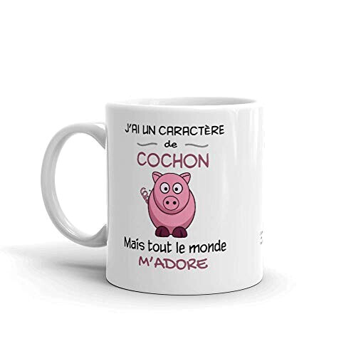 Mug Cochon air céramique personnalisé 320 ml variant 0 