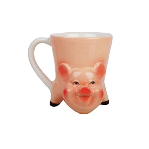 Mug Cochon rose céramique 325 ml