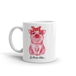 Mug Cochon rose