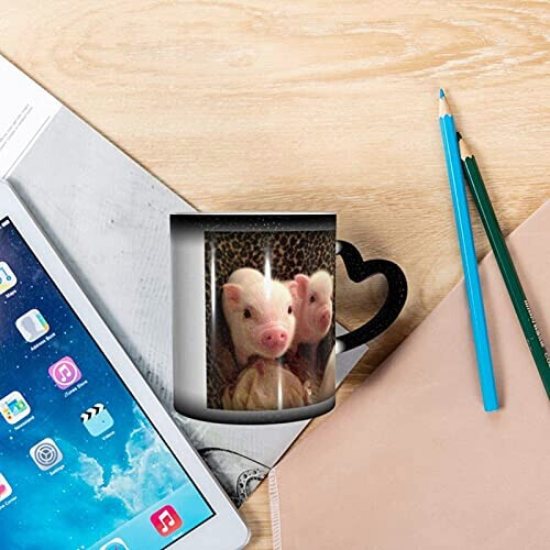Mug Cochon blanc céramique magique variant 4 