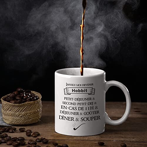 Mug Le Seigneur des anneaux blanc céramique variant 1 