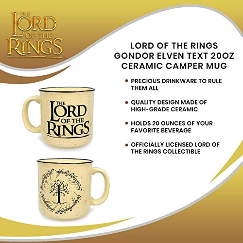 Mug Le Seigneur des anneaux marron céramique 590 ml variant 5 