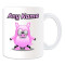 Mug Cochon blanc personnalisable - miniature