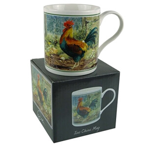 Mug Coq porcelaine coffret cadeau