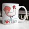 Mug Coq blanc céramique 350 ml - miniature variant 1