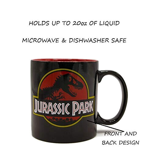 Mug Jurassic Park noir logo variant 0 