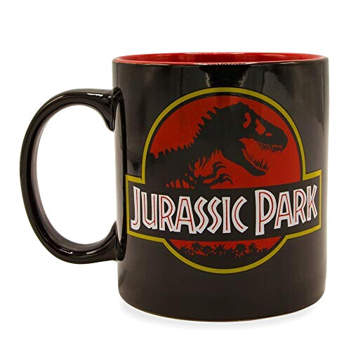 Mug Jurassic Park noir logo variant 1 