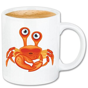 Mug Crabe blanc céramique 330 ml