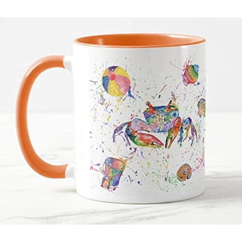 Mug Crabe couleurée céramique 325 ml