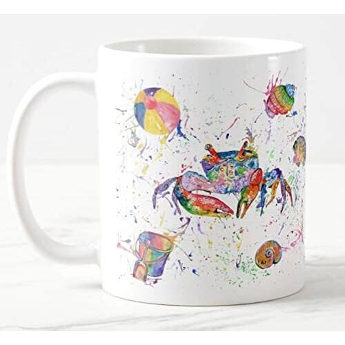 Mug Crabe blanc céramique 325 ml