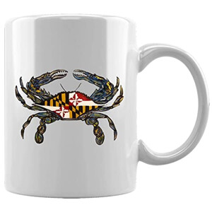 Mug Crabe blanc céramique