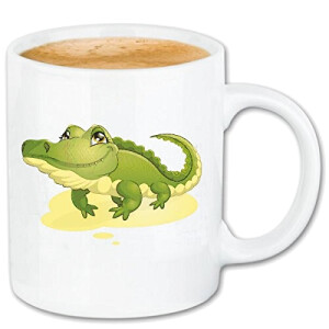 Mug Crocodile blanc céramique 330 ml