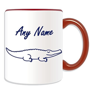 Mug Crocodile rouge céramique