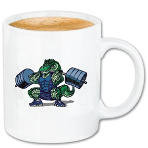 Mug Crocodile blanc céramique 330 ml