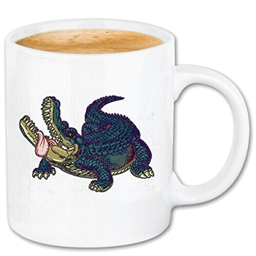 Mug Crocodile blanc céramique 330 ml