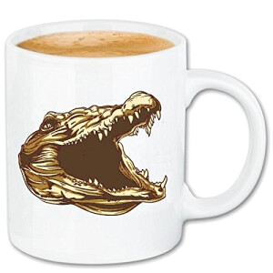 Mug Crocodile blanc céramique 330 ml