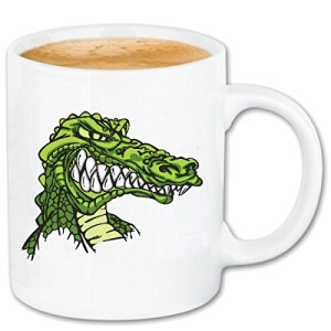 Mug Crocodile blanc céramique 330 ml