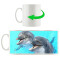 Mug Dauphin blanc céramique 300 ml - miniature