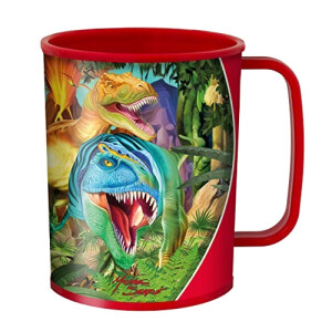 Mug Dinosaure multicolore plastique 3D 300 ml
